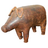Vintage Abercrombie and Fitch Co leather pig