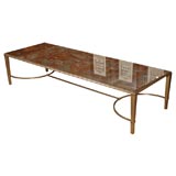Silvered Metal and Chinese Coromandel Coffee Table
