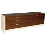 Large Rosewood/White Lacquer Glenn of California Dresser