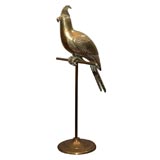 Brass Parrot on Perch