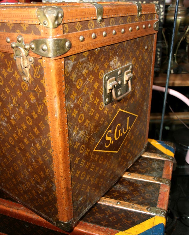 Louis Vuitton  1920's  Rare Steamer Trunk