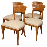 Set of Four Biedermeier Style Vintage Wm. Switzer Chairs