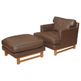 Edward Wormley Lounge Chair and Ottoman for Dunbar