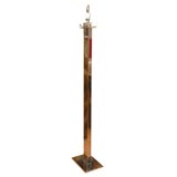 HEAVY CHROME SKYSCRAPER FLOOR LAMP