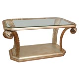 BEAUTIFUL CARVED PRINCE OF WALES PLUME TABLE