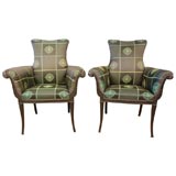 Pair of French Art Nouveau Armchairs