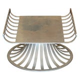 Russel Woodard aluminum foot stool