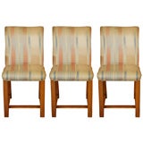 Gilbert  Rohde 3 side  dining  blonde chairs