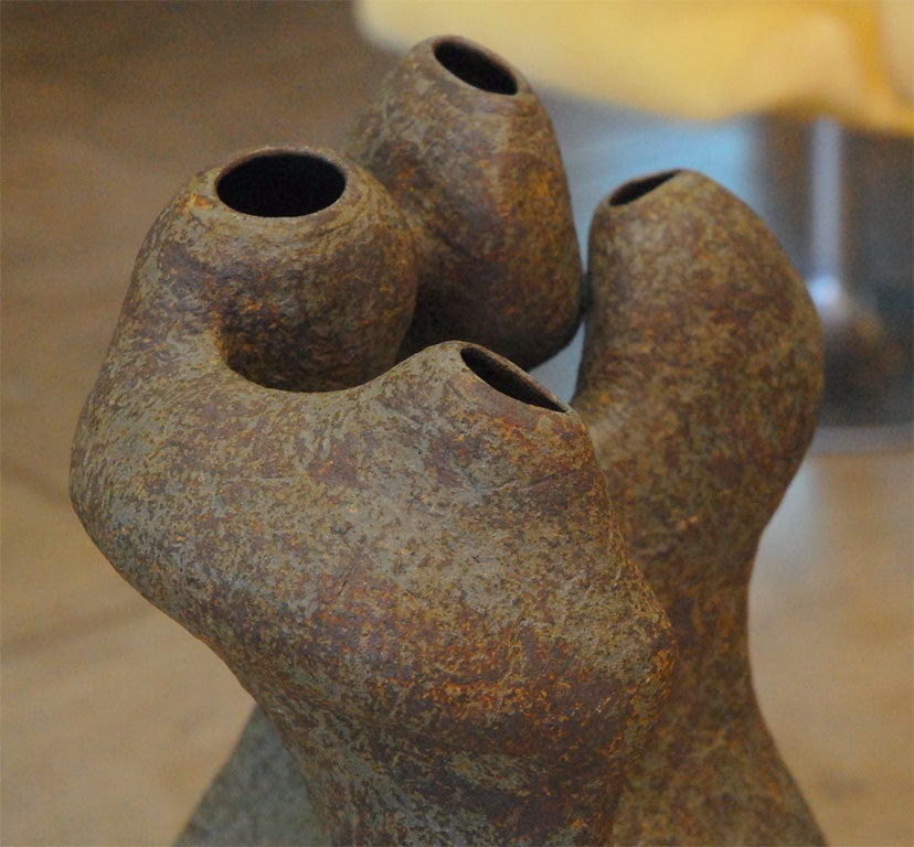 Ceramic Sculptural Vessel In Excellent Condition In Los Angeles, CA
