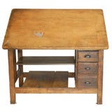 Antique French Industrial drafting table
