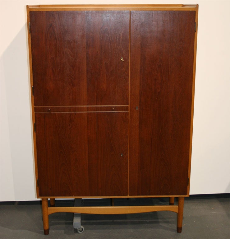 Teak and Beech China Cabinet by Finn Juhl