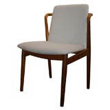 Set of Four Teak  Floating Back Dining Chairs