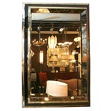 Spectacular Hollywood Mirror with Black & Gold Veined Borders