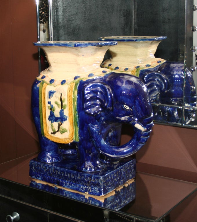 Pair of  Chinese Elephant Garden Seats