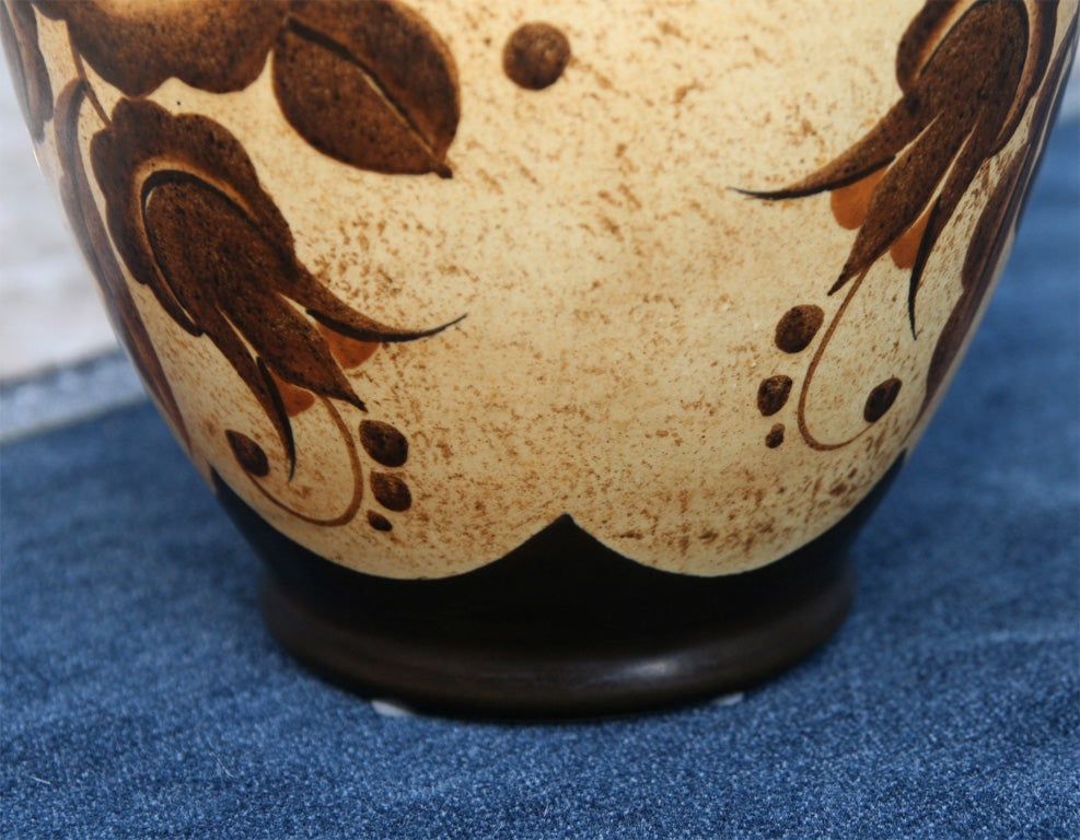 20th Century Art Deco Ceramic Keramis Vase by  Boch Freres