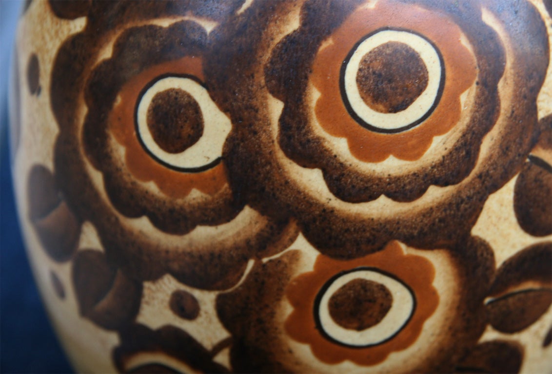 Art Deco Ceramic Keramis Vase by  Boch Freres 2