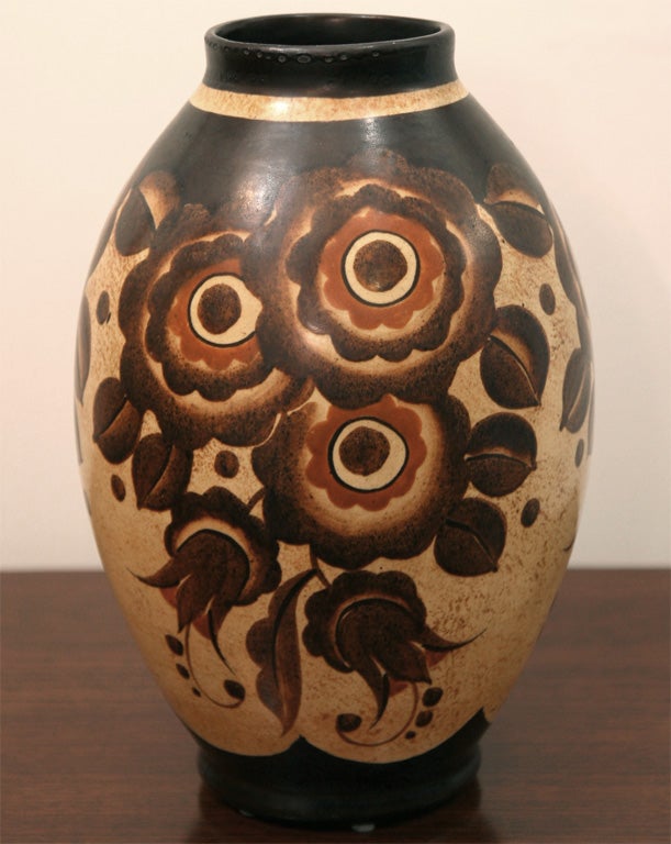 Art Deco Ceramic Keramis Vase by  Boch Freres 5