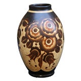 Art Deco Ceramic Keramis Vase by  Boch Freres