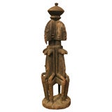 African Tribal Art: Dogon Altar With Female Figures