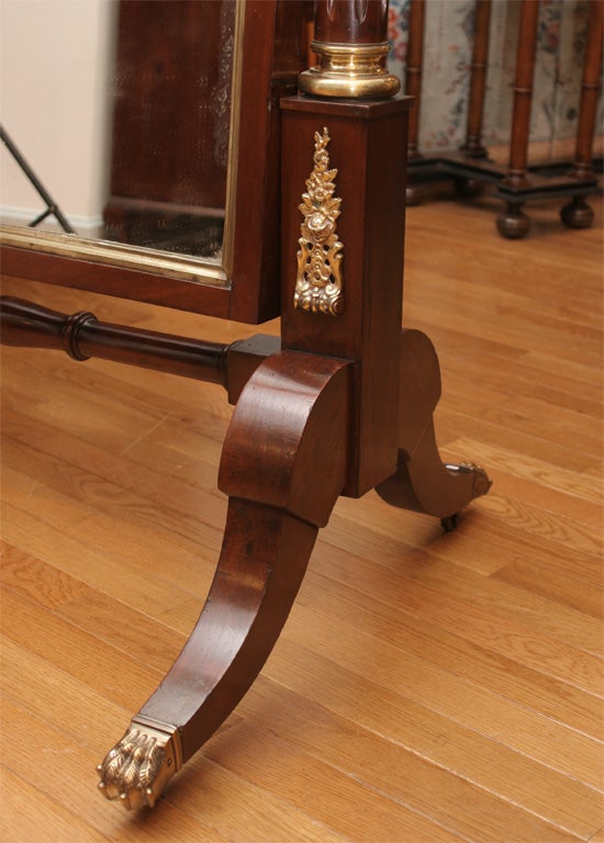 French  Second Empire Cheval Mirror