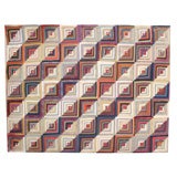 Antique Mounted  Mennonite Quilt