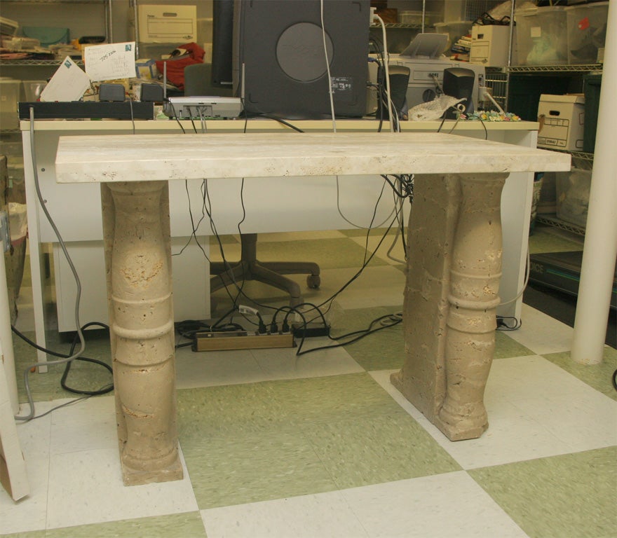 Stone Vanity Desk