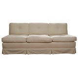Classic upholstered three seat couch