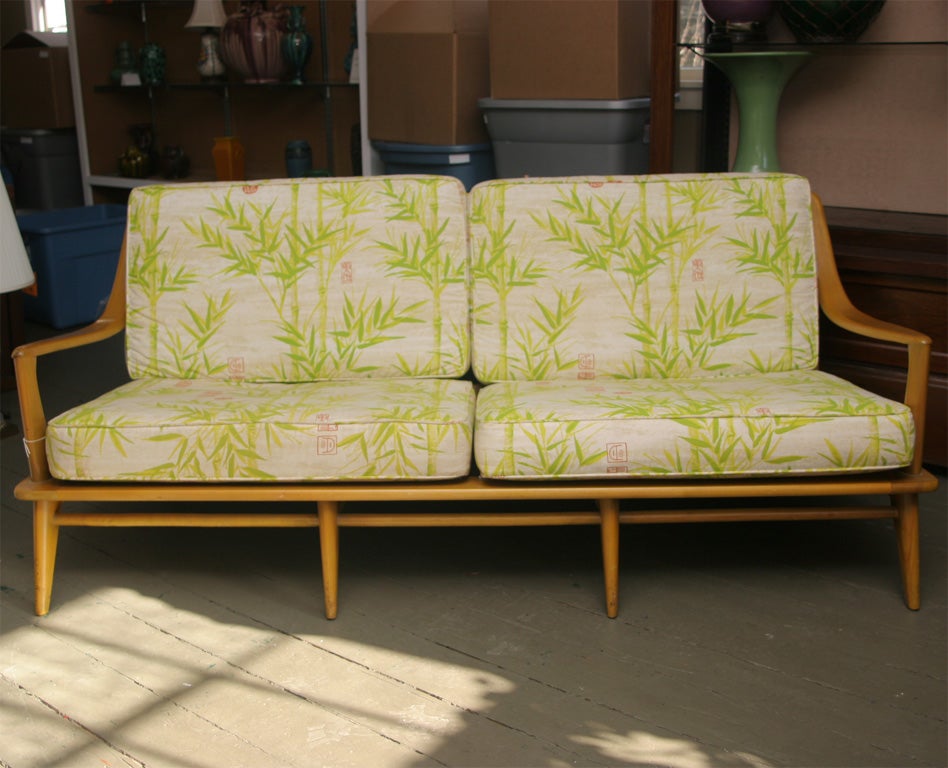 Heywood-Wakefield Tropical Asian-Inspired Settee