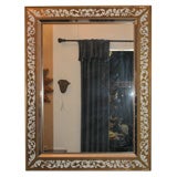 Reverse Painted Gold Leaf Mirror