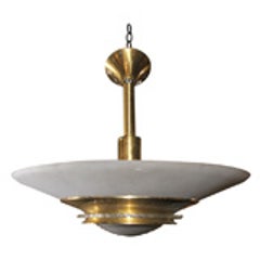 Etched Glass Disk Light 8
