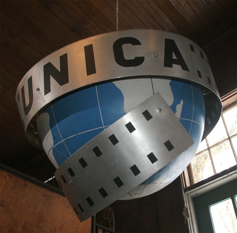 Mid-20th Century Metal Globe