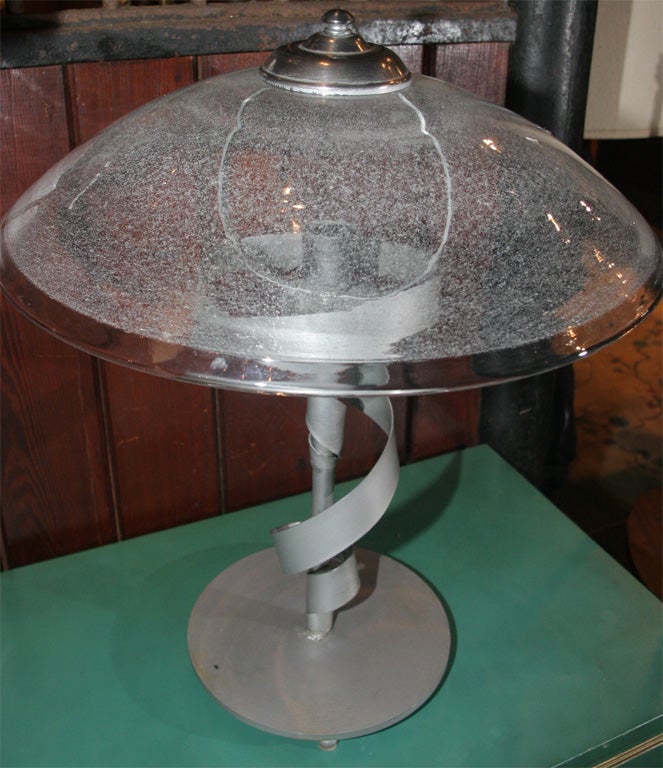 Steel Desk Lamp, Belgium In Excellent Condition For Sale In Stamford, CT