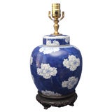 Chinese Blue and White Covered Ginger Jar