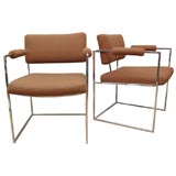 Pair of Milo Baughman Armchairs