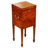 An English Mahogany Square Cellarette, Circa 1820