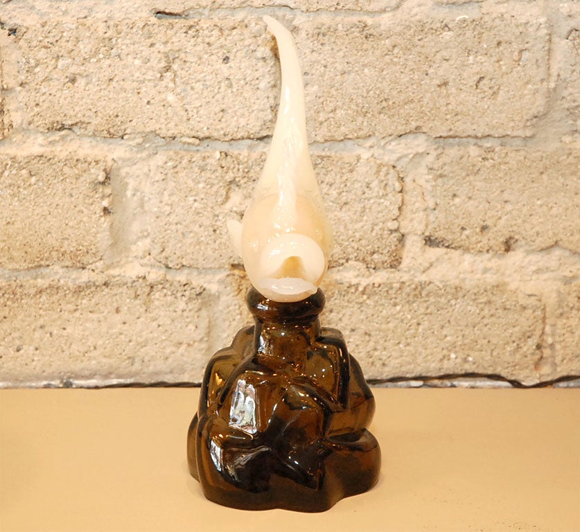 20th Century Seguso Alabastro Fish Decanter