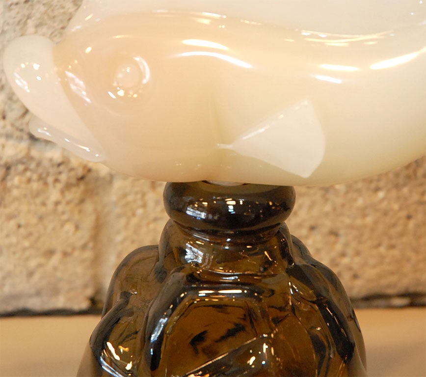 Seguso Alabastro Fish Decanter 1
