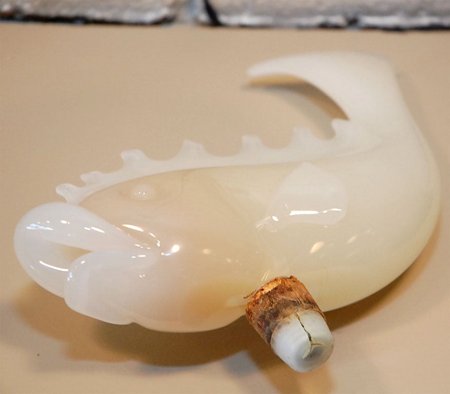 Seguso Alabastro Fish Decanter 3