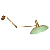 French Adjustable Brass Sconce