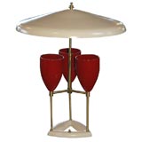Italian Painted Metal Table Lamp