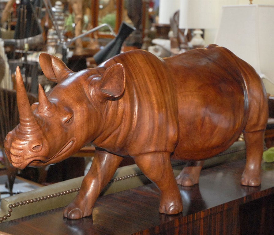 Carved Rhino 1