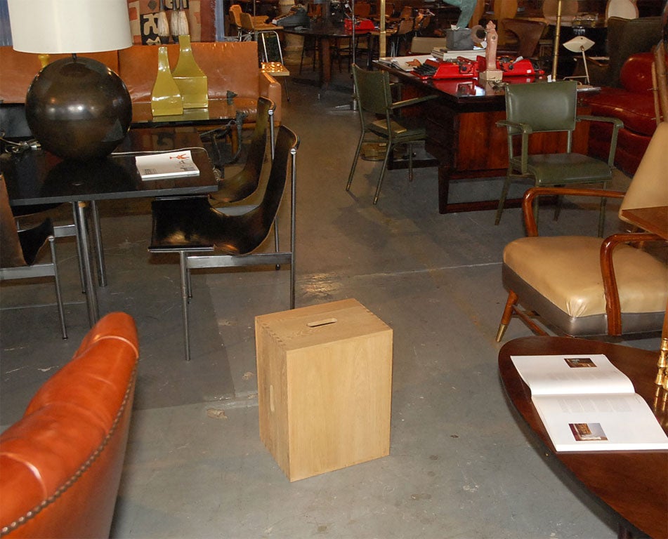 wooden box stool
