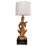 Tall Gilt "Thai" Table Lamp