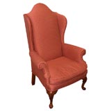Antique English Georgian wing chair