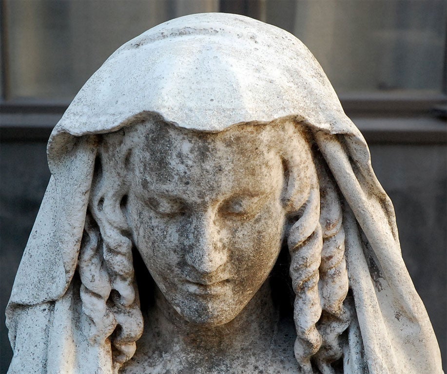 Stone Bust of a Woman, Circa 1860 4