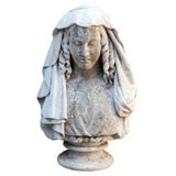 Stone Bust of a Woman, Circa 1860