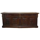 Antique Exceptional Italian Credenza in Walnut, Tuscany, Circa 1740