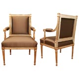 A Fine Pair of Directoire Fauteuils - Stamped Sene