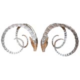 Aluminum ram head dining table bases
