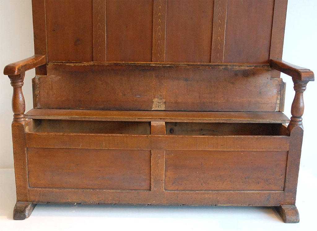 EARLY 19THC SETTLE IN ORIGINAL PAINT FROM PENNSYLVANIA 1